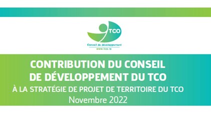 Contribution du CODEV à la stratégie de projet de territoire du TCO #Ouest2040